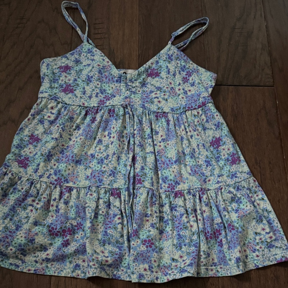 Floral Spaghetti Strap flowy top